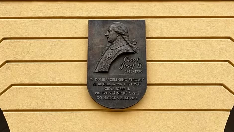 Gedenktafel an den Besuch von Kaiser Joseph II.